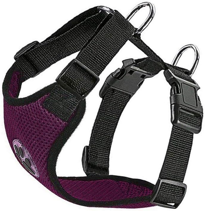 SlowTon Dog Vest Harness, Mesh Breathable Pet Harness with Adjustable Neck and Chest Strap & Quick Release Buckle, for Small Medium…