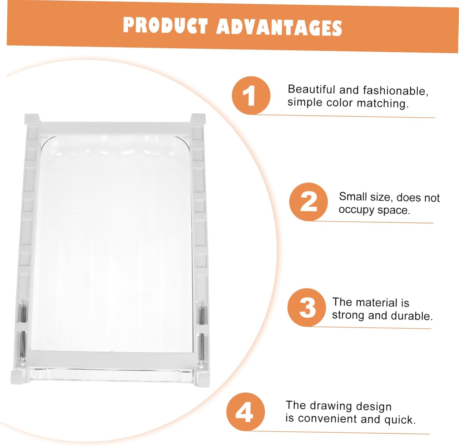 Housoutil 1set Hanging Crisper Egg Freshness Keeper Fridge Storage Box for Eggs Sturdy and Stackable Kitchen Goods