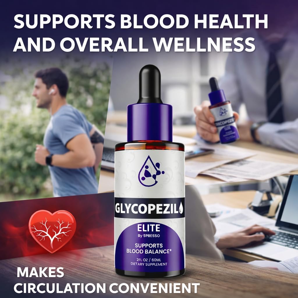 (5Pack) Glycopezil Drops, Official Glyco Pezil Blood Health Support Supplements With Premium Ingredients, All Natural Maximum Strength Droppers for Stable Levels and Overall Wellness (10oz/300ml) - Image 4