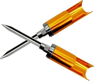 JSHANMEI Fishing Rod Pole Holder Ground Support Stand – Universal Aluminium Alloy Fishing Rod Holder Detachable Pole Stand for Bank Shore Fishing