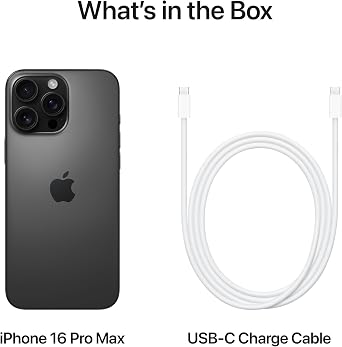 Apple iPhone 16 Pro Max 256GB: 5G Mobile phone with Apple Intelligence - Black Titanium + Silicone Case with MagSafe - Black
