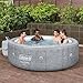 Coleman Sicily AirJet Large Round 5 to 7 Person Inflatable Hot Tub Portable Outdoor Spa with 180 AirJets and EnergySense Cover, Grey
