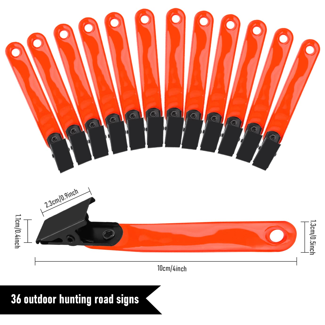 36 Stück Reflektierende Trail Marker Mit Clips – Orange, Für Jagd, Wandern, Camping