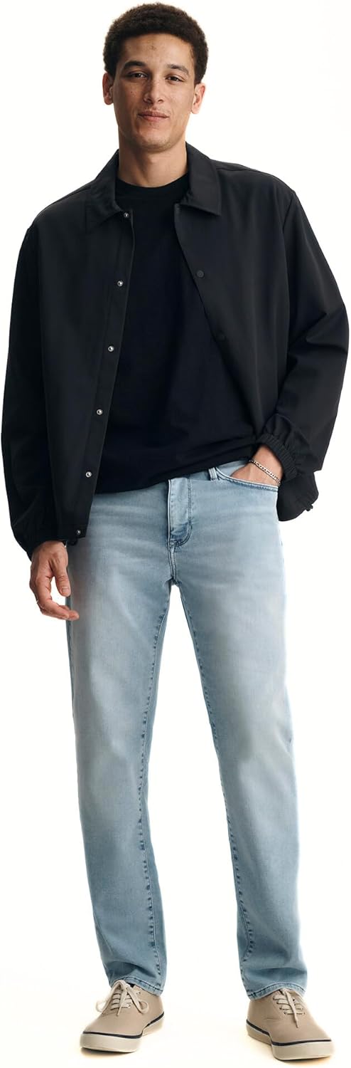 Mavi Men's Steve Mid Rise Athletic Fit Jeans, Mens Pants, Comfortable Jeans for Men, Mens Work Pants, Regular Fit