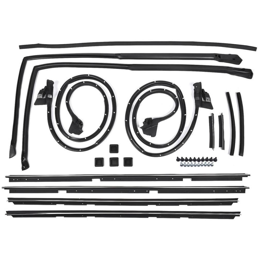 Aunusznnk Onecolor Door Tailgate Weatherstripping Seal Kit Compatible With 1978-1987 El Camino