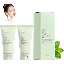 2Pcs Herbal Exfoliating Gel, Gentle Facial Scrub that Hydrating Formula for Smoother Skin, Exfoliating Gel, Deep Cleansing Face And Body Exfoliating Scrub Gel For All Skin