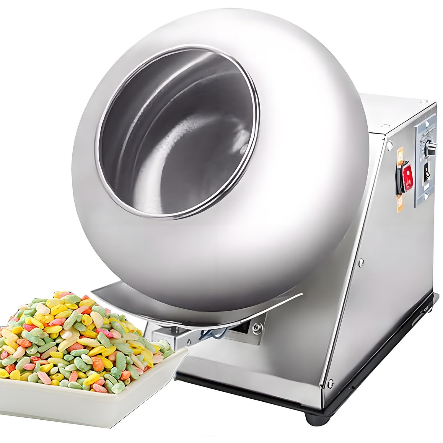 Máquina automática Comercial del recubridor del Caramelo, máquina eléctrica Ajustable del Recubrimiento y Pulido del azúcar, 2-5kg/H para el Chocolate y la confitería