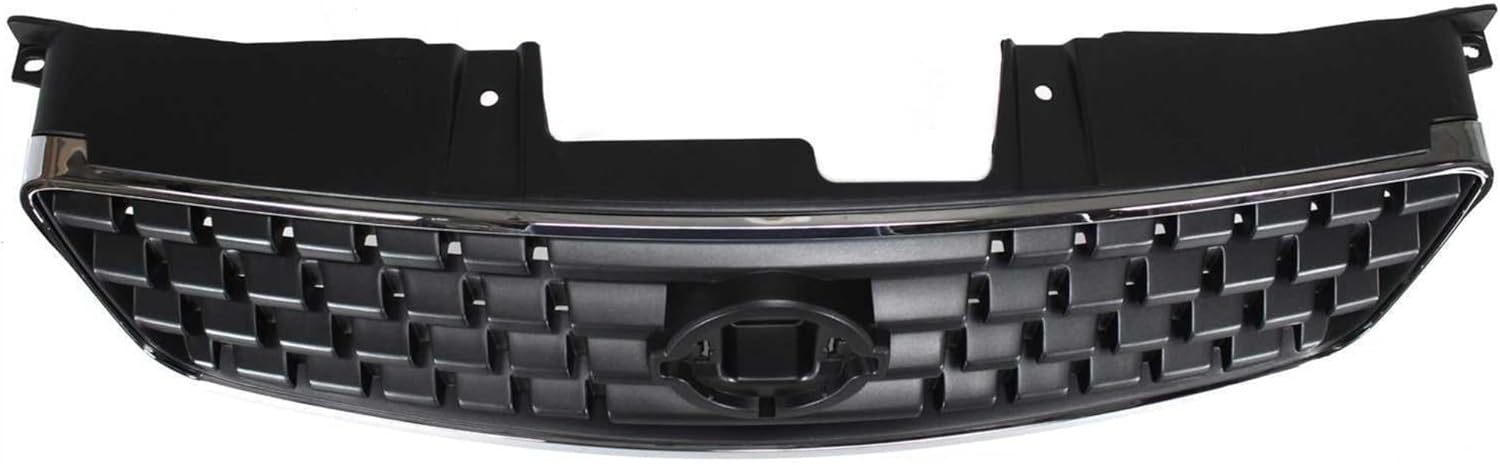 Garage-Pro Grille Assembly Compatible with 2005-2006 Nissan Altima Chrome Shell with Painted Dark Gray Insert