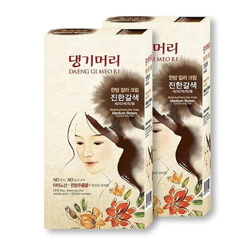 Miniatura 5 de Daeng Gi Meo Ri Medicinal Hierba Color de cabello para cubrir el cabello gris Natural Brown