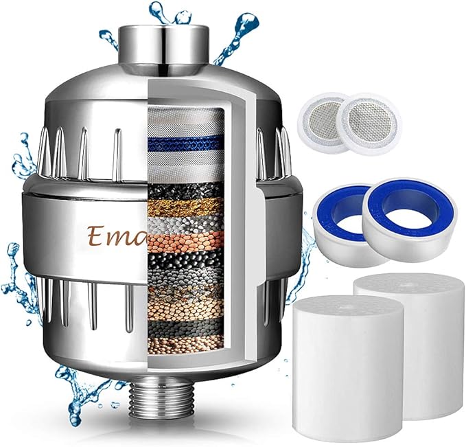 17 Stage Shower Head Water Filter High Output Chlorine Hard Water