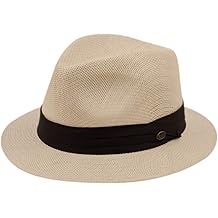 EPOCH HATS Mens Summer Fedora Cuban Style Short Brim Hat