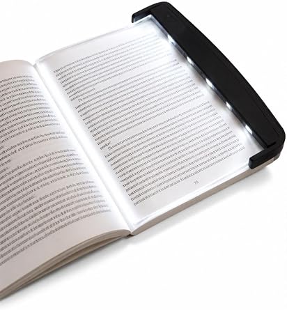 Busstier LED Kitap Okuma Işığı, Kitap Arasına Yerleştirilebilir İnce Okuma Lambası, Gece Okuma ve Seyahat İçin Taşınabilir Aydınlatma Paneli [Enerji Sınıfı A++]