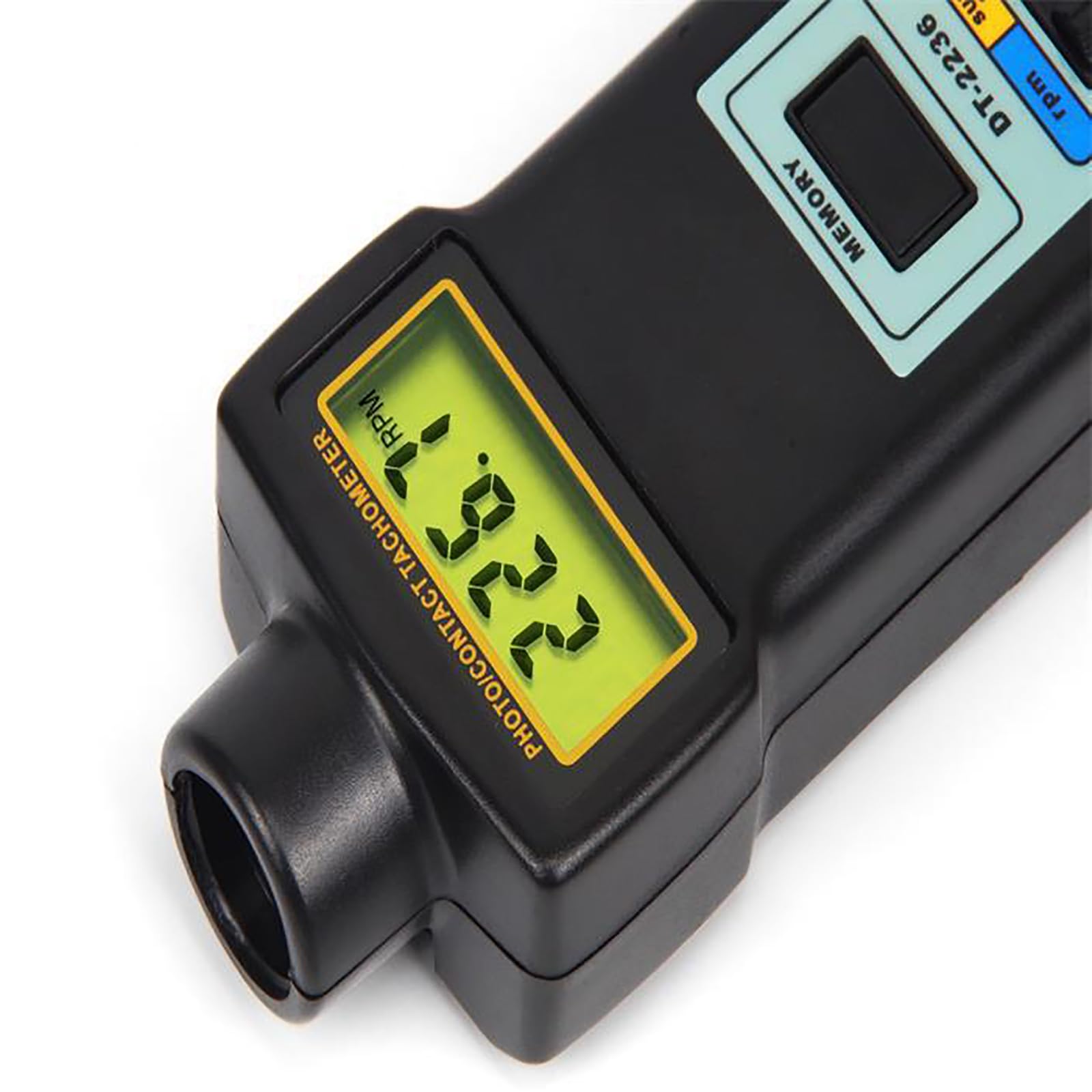 Digitales Kontakt-drehzahlmessgerät, Hand-drehzahlmesser Mit Kontakt- Und Fotosensor (2,5–99.999 U/min), Lineare Geschwindigkeitsmessung (m/min, Ft/min), Mit 4 Messspitzen, LCD-Display, Für