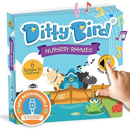 Ditty Bird | Nursery Rhymes | Interactive Musical Sound Book for toddlers 1- 3 | Sing-Along boardbook for baby