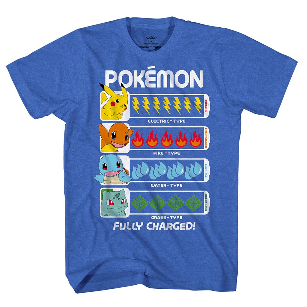 Mad Engine Pokemon Boy's T-Shirt - Character Shirt for Boys or Girls