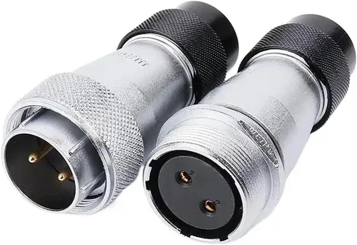 WS24 TD+ZD Metal Waterproof Connector Male Female Socket 2 3 4 9 10 12 19Pin M24 Automotive Adapter IP65(3pin Socket)