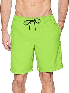 Bañador Hombre Natación Traje De Baño Secado Rápido Bañadores Verano Vacaciones Bermudas Boxer Corto con Bolsillos y Cordón Ajustado Pantalones Cortos Hawaianos Surf Ropa de Baño Básico Shorts Playa