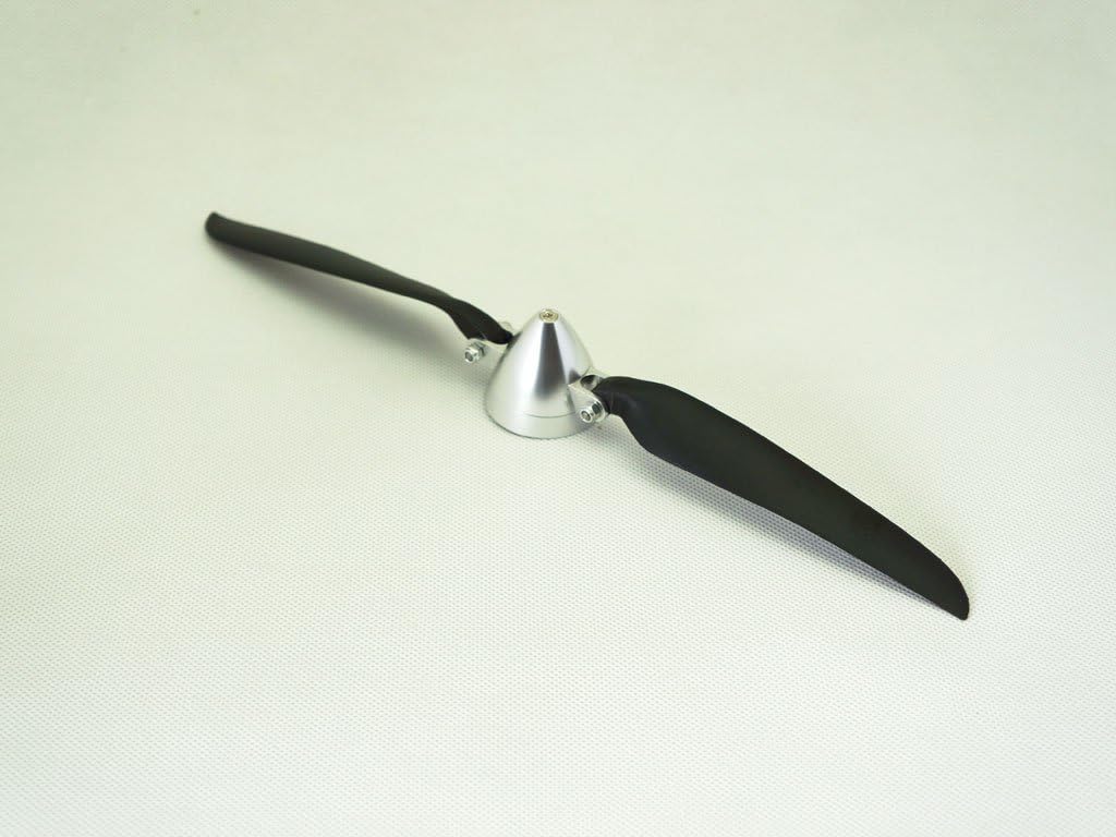 Folding Propeller G9 12x6 Spinner Size D38 * H34mm and Motor Shaft Diameter φ4.0 with CNC Aluminum Alloy Spinner (LS-ZDJ-03-001)