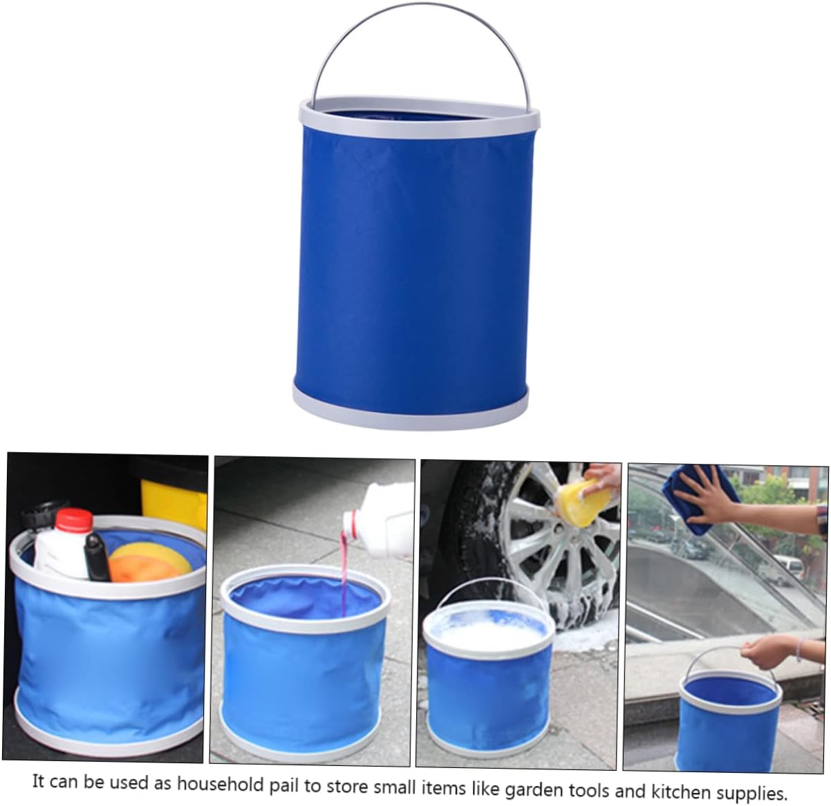 1pc Portable Foldable Water Bucket Large Capacity Container for Car Washing Outdoor Activities Fishing and Camping Space-Saving Design and Practical
