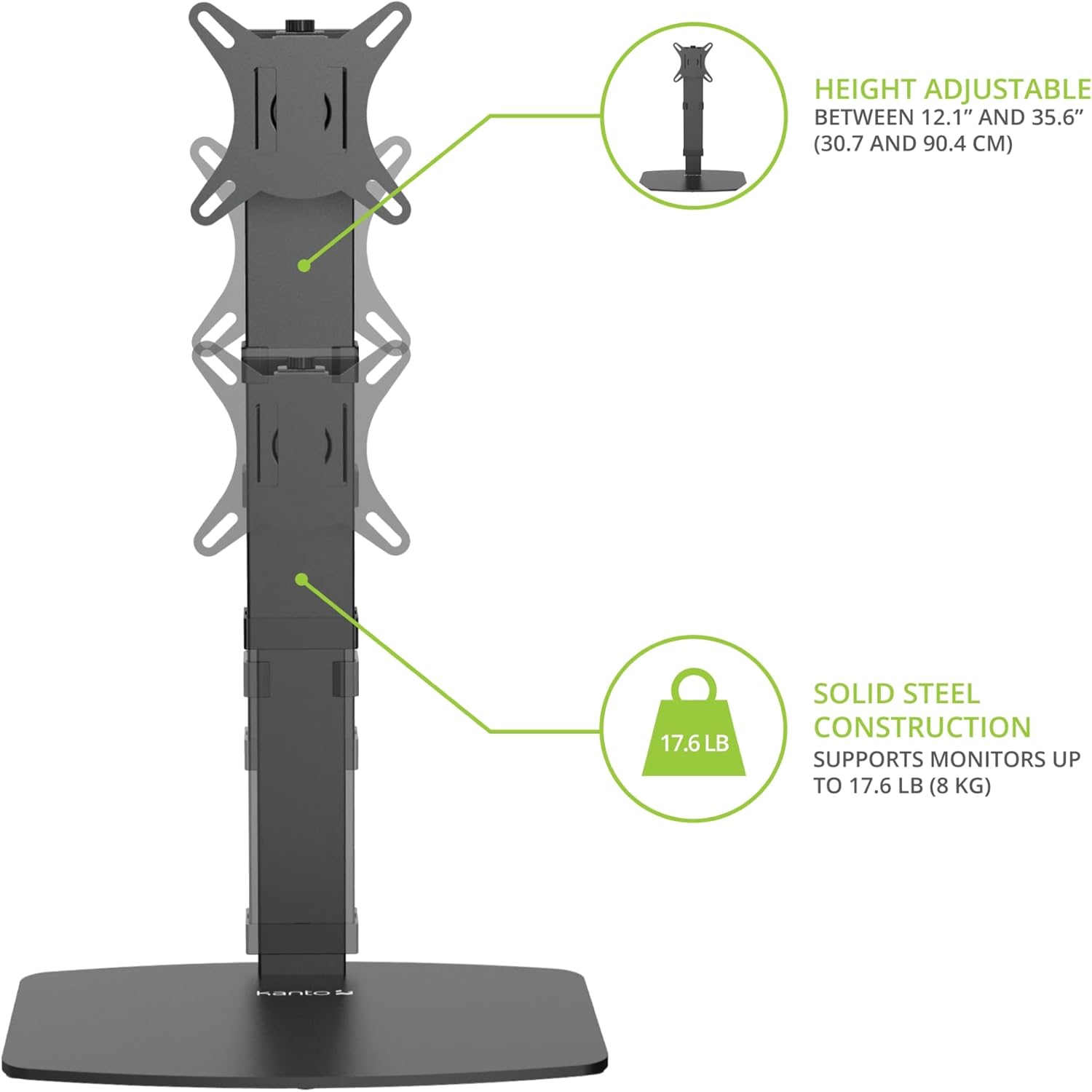 Kanto DTS1000 Universal Desktop Monitor Stand