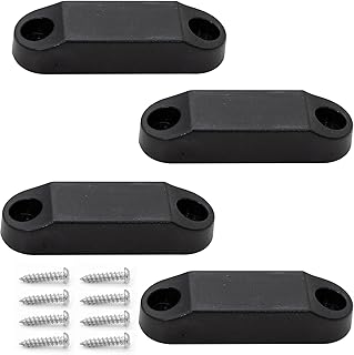 CONSIO 2 Pairs RV Magnetic Door Holder, Black RV Storage Door Latch Perfect Alternative for Plastic Spring Clips Accessories for RV, Camper, Trailer