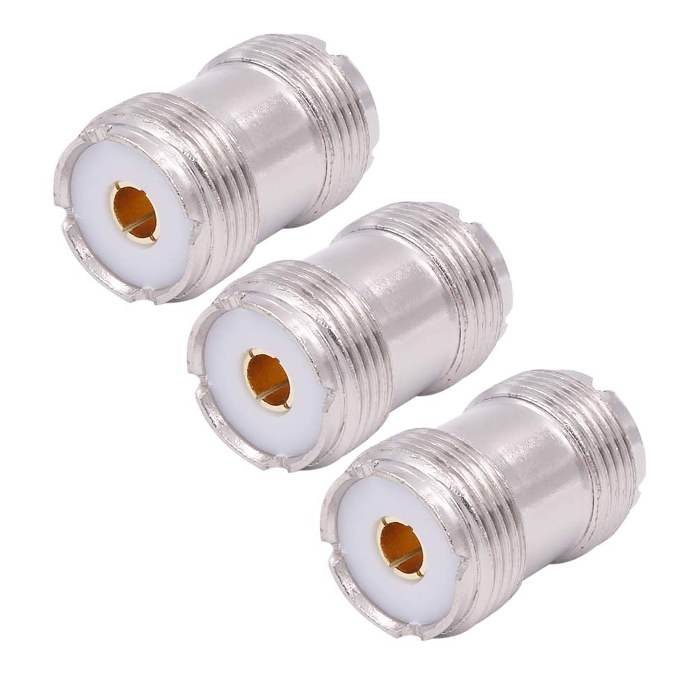 Fancasee (3 Pack) PL259 / SO239 UHF Female to UHF Female Coax Coaxial