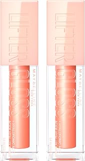 Maybelline New York Lifter Gloss Volumising Lip Gloss with Hyaluronic Acid Amber 00…