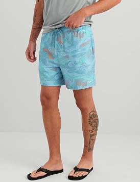 HUK Men's Pursuit Volley Pattern Short, Quick-Dry Shorts for Men