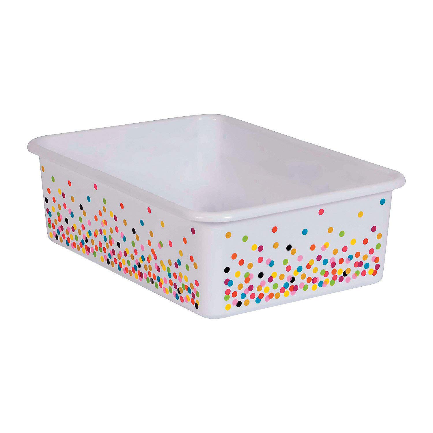 Grand bac de rangement en plastique Confetti Fun Express pour activités enfants