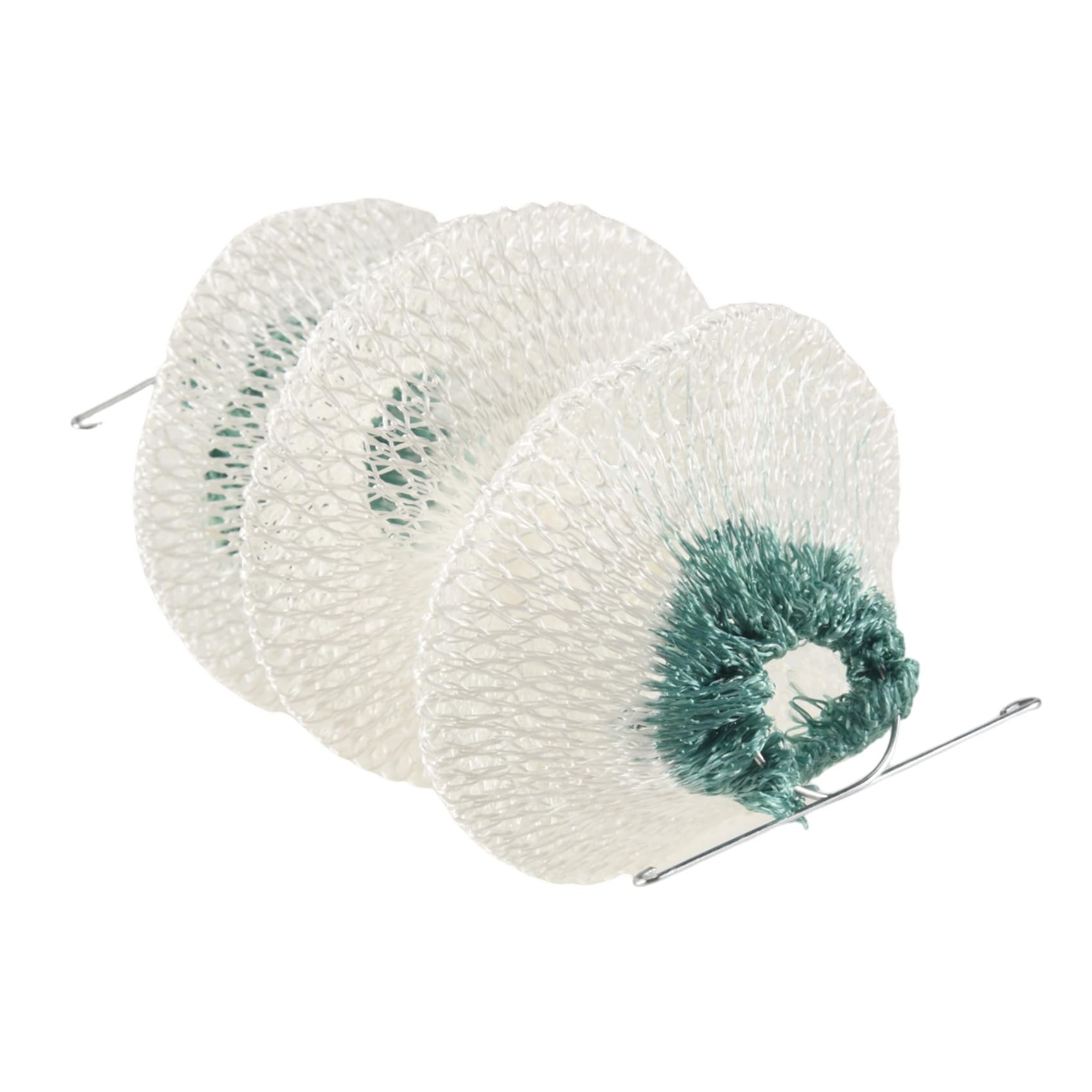 Lizusidtsy 4 Pack Gas Lantern Mantles Bulk Accordion Shape 95 Clip On, Green & white