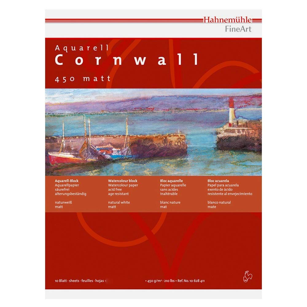 Aquarellblock Cornwall rau 450g/m², 42x56cm, 10Blatt