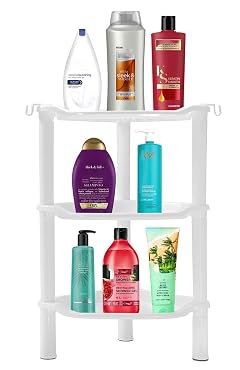SLZBCY 3 Tier Shower Caddy Organizer Shelf Corner 13 5 x 10 x 26 Inches Rustproof Plastic Shower