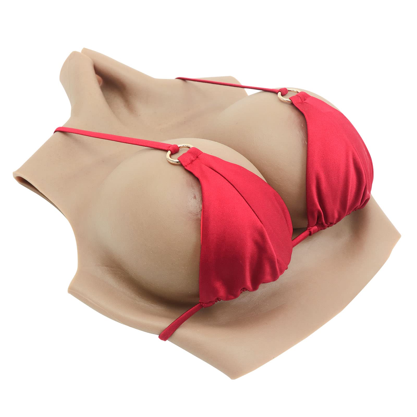 Photo 1 of ROANYER Silicone Breast Forms (C Cup Large-Size, Tan)