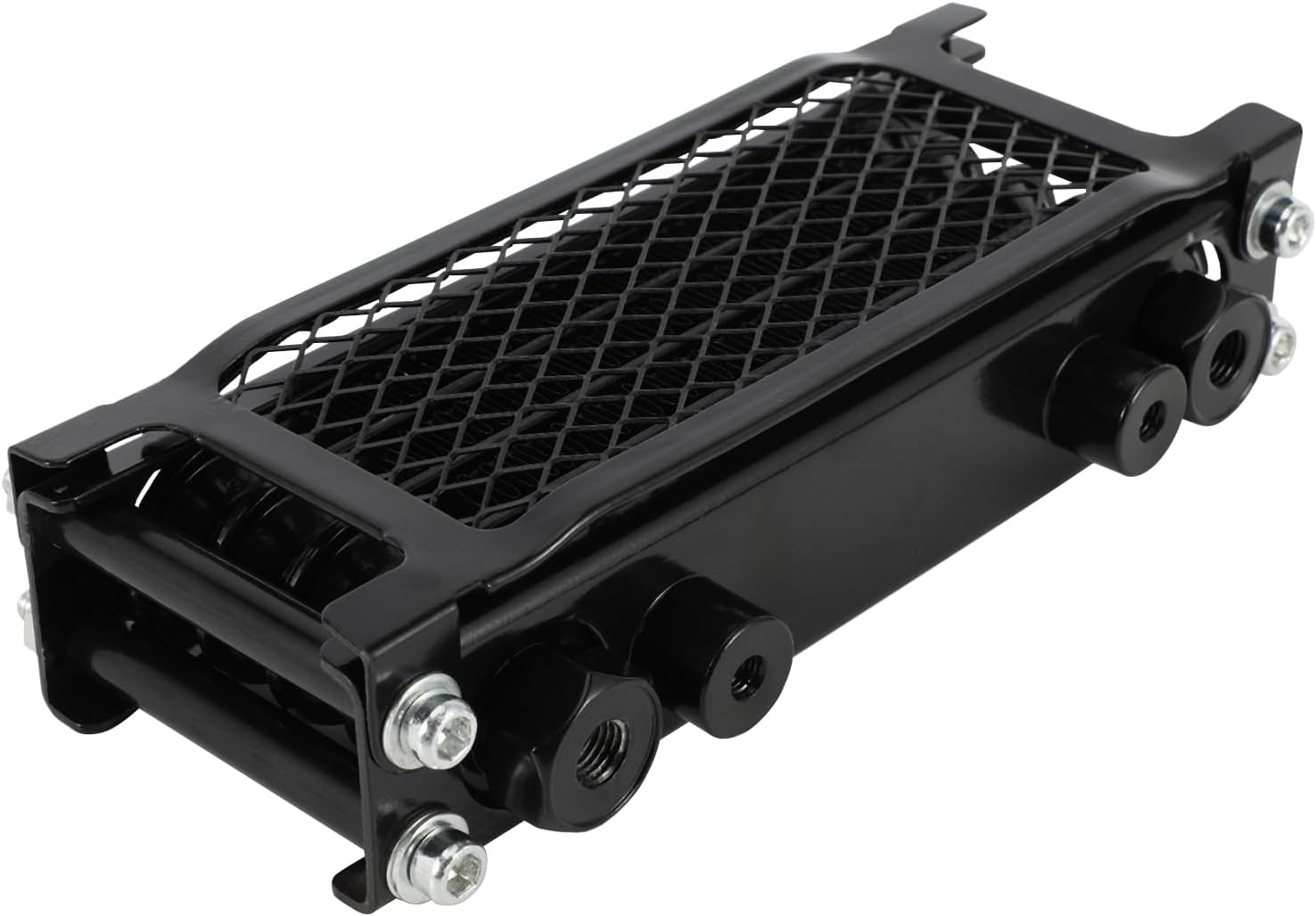 Motorcycle Oil Cooler Cooling Radiator Engine Kit Universal for CRF XR KLX 50 70 90 110 125 140cc SSR Taotao Coolster Kayo Dirt Pit Bike ATV Black