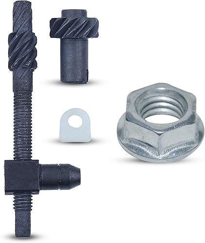 AUMEL Kit de tensor de cadena para Husqvarna, kit de tornillos tensor de cadena con tuerca de barra de motosierra de repuesto número de piezas