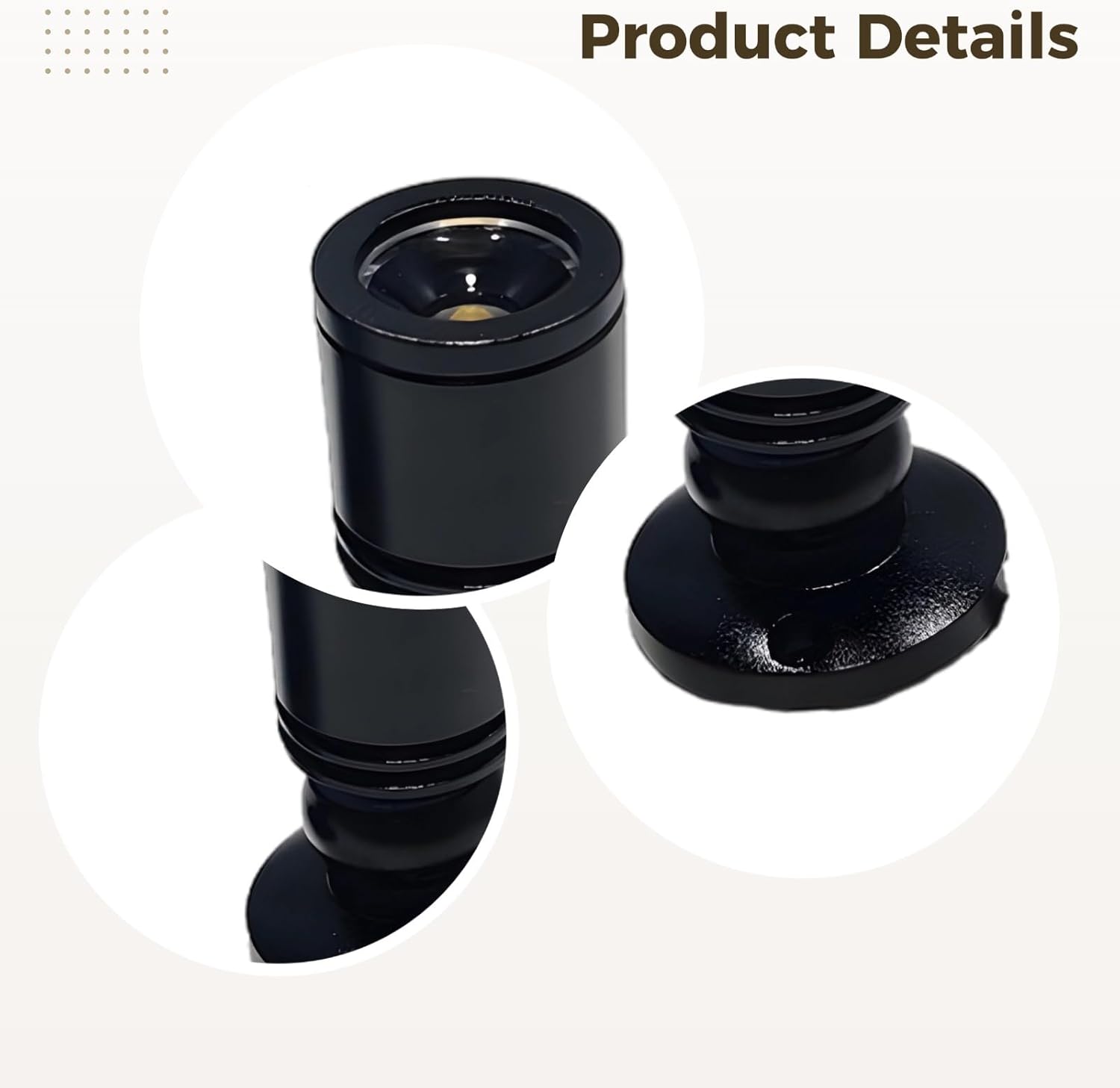 10 Pcs 1W USB 5V Spotlights, Mini Led Spot Lights, 360° Rotatable, Warm White, with 4.9 Ft Cable. Display Lighting for Jewelry, Counters