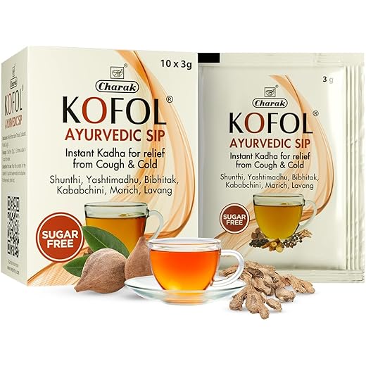 Kofol Ayurvedic Sip Sugar-Free Kadha 10 Sachets