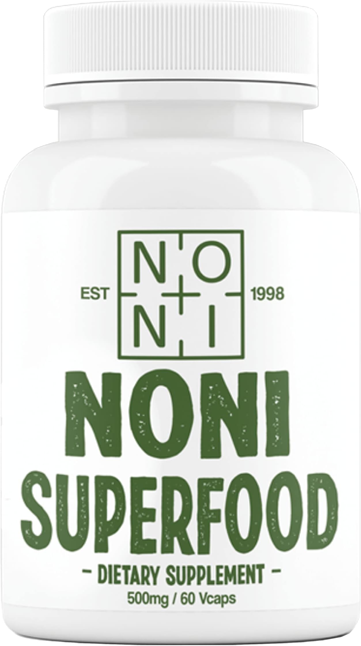 Healing Noni - 100% Pure Hawaiian Noni Powder Capsules (60 Veggie Caps)