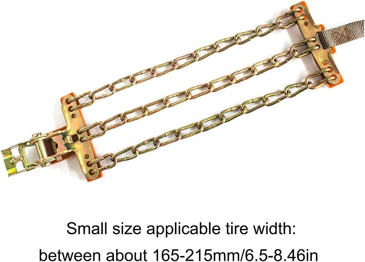 10 Pieces Snow Chains for Automobiles General Tire Iron Chains for Off-Road Vehicles and SUV Cars Snow Chain Snow Chain Bearable(165~215mm)