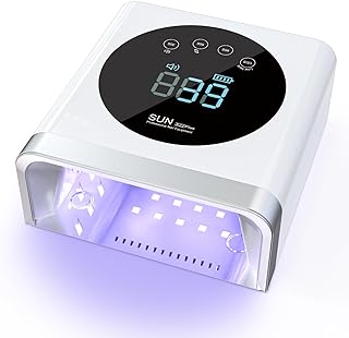 NAILGIRLS Wiederaufladbare UV-LED-Lampe, 150 W kabelloser Nageltrockner für Gel und normalen Nagellack, LED-Nageltrockner mit 4 Timer-Einstellungen, automatischer Sensor