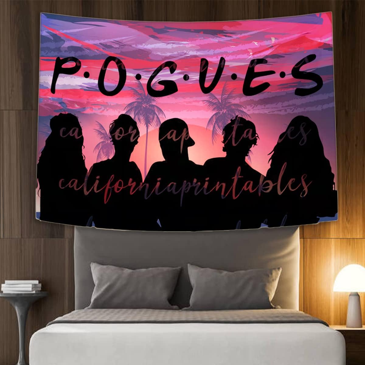Pogue Life Tapestry Outer Banks Tapestry Wall Hanging Retro Poster Outer Bank Party Decorations for Collage Bedroom (60 x 40 in)