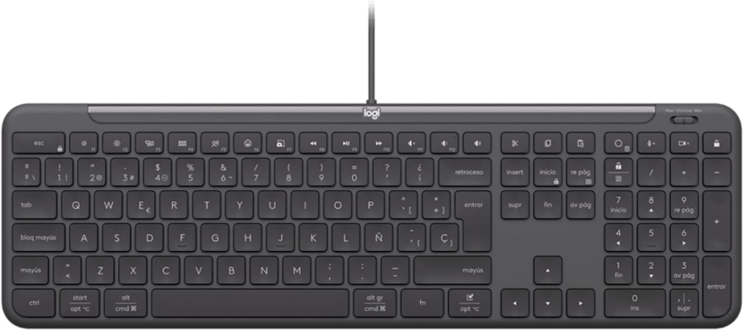 Logitech Signature Slim Wired Combo MK620 for Business, Optical Wired Mouse, Standard Size Keyboard, USB-C Plug and Play, Windows/Mac/Chrome/PC/Notebooks, German QWERTZ Layout - Graphite