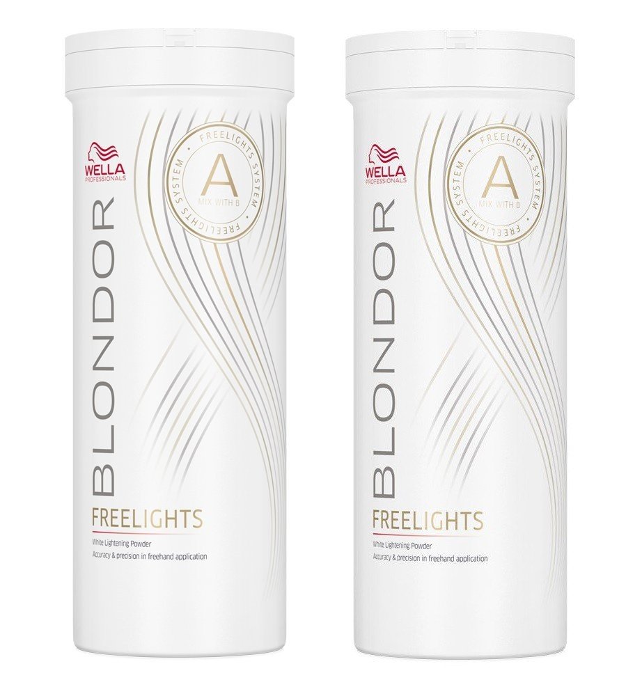 Wella Blondor Freelights Powder 2 x 400 g weißes Blondierpulver
