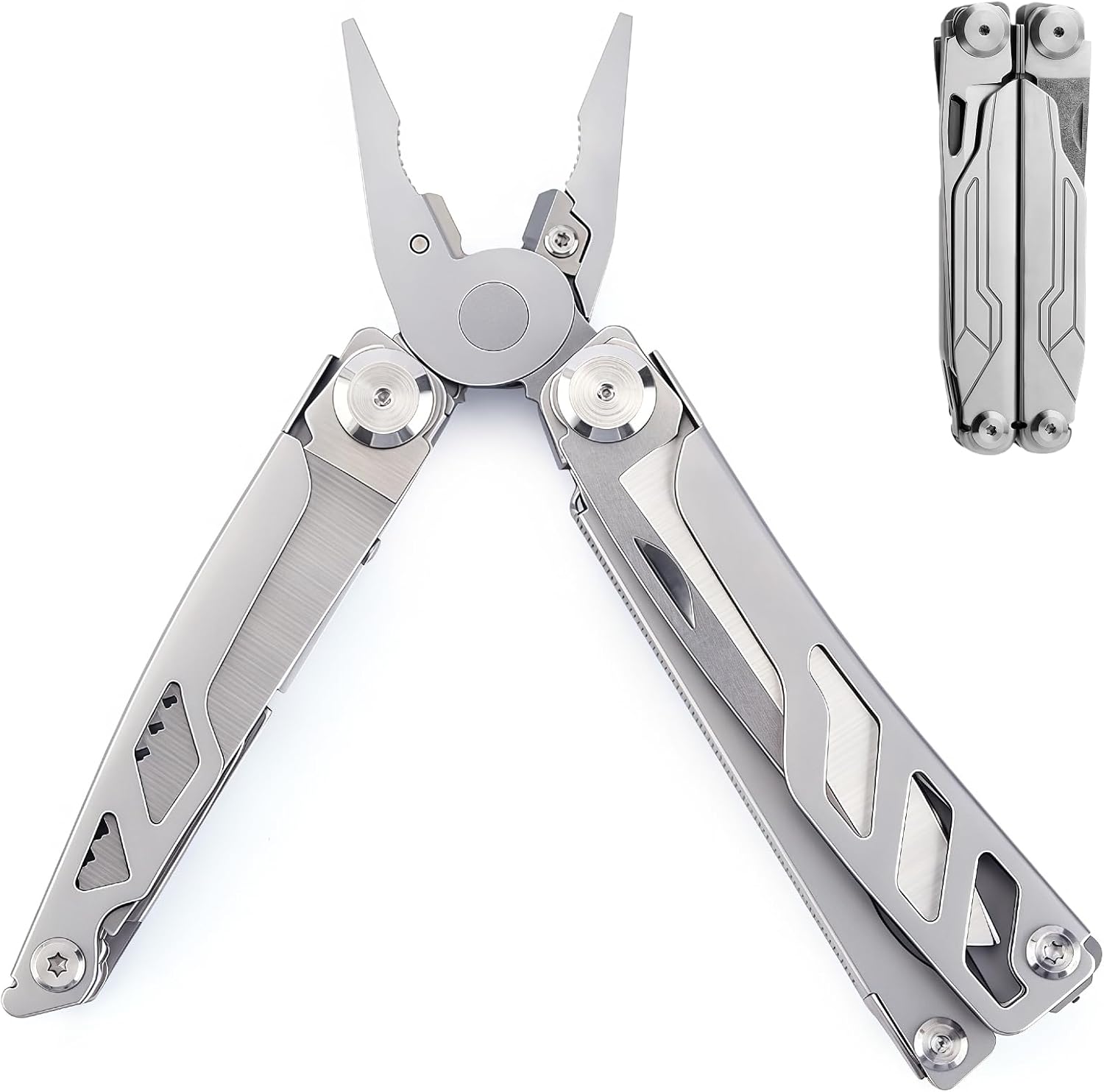Professional Multitool Pliers, Folding 19‑in‑1 Multi‑Tool, Camping Gear