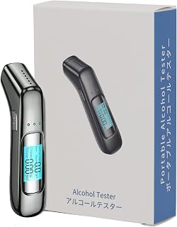 アルコールチェッカー センサー 6000回 USB充電式 アルコール検知器 非接触型 アルコールテスター 高精度 業務用 飲酒チェッカー アルコール測定器 吹込式 飲酒検知器 アルコール検査機 アルコールチェック LEDディスプレイ 二日酔い ワンタッチ 測定器 飲み過ぎ防止 飲酒運転防止 四角型 (1 PCS)