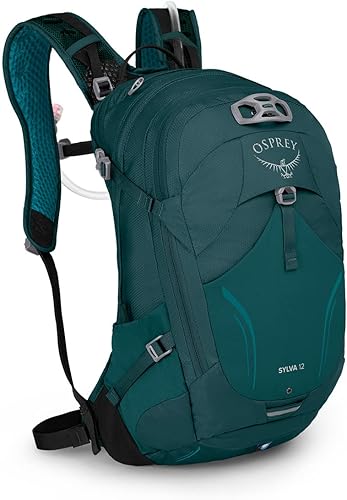 Osprey Sylva 12L Mochila de ciclismo para mujer con depósito hidráulico, verde Baikal