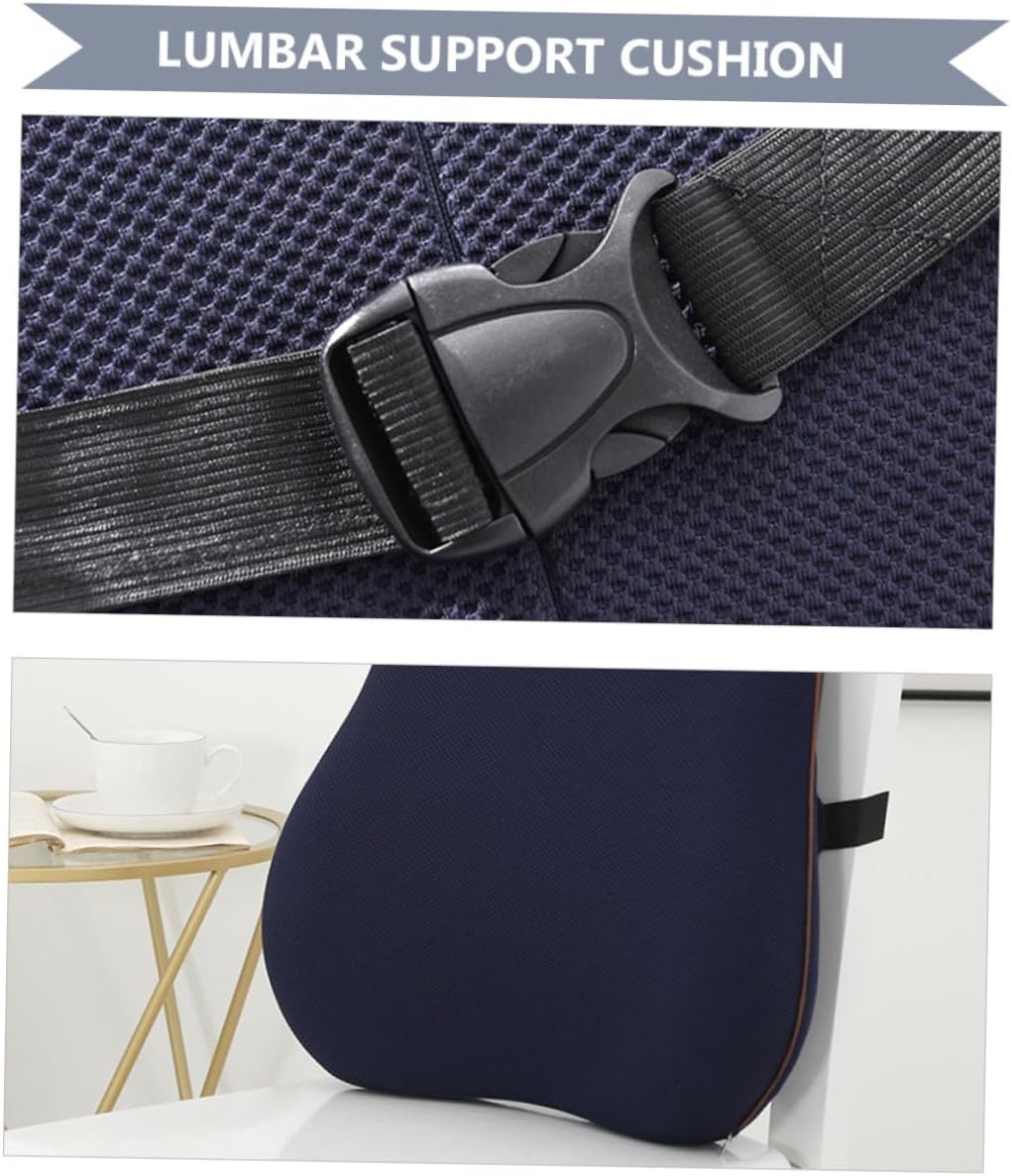 Uonlytech Memory Foam Lumbar Pillow Ergonomic Back Support for Office Chair Relaxing Waist Support Pillow Lumbar Cushion for Car Seat