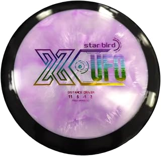 X-UFO Star Bird Disc, 170-180g, Disc Golf Driver, Suitable for Windy and Ultra Stable tee Shots, Ultra Stable Long Distance Driver, Colors May Vary