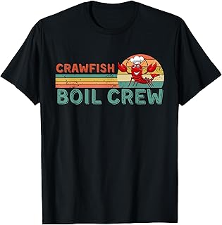 Retro Crawfish Boil Crew Gift -Crayfish/Crawdad/Mudbug Lover T-Shirt
