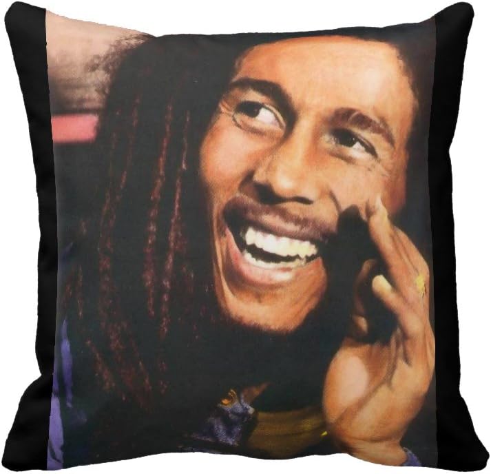 Bob Marley Nice Pillow Cover 18x18 , Double Sided Print